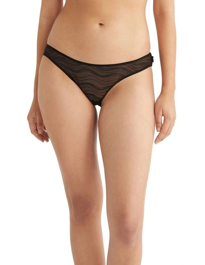 Allover Lace Bikini in Black