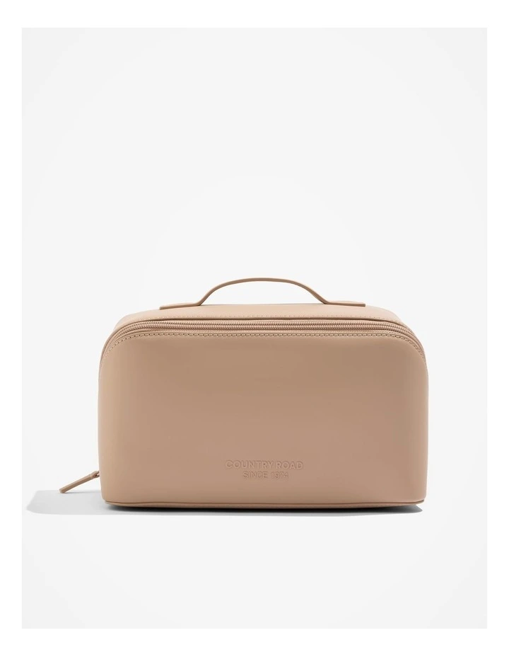 Large Convertible Cosmetic Case in Nougat