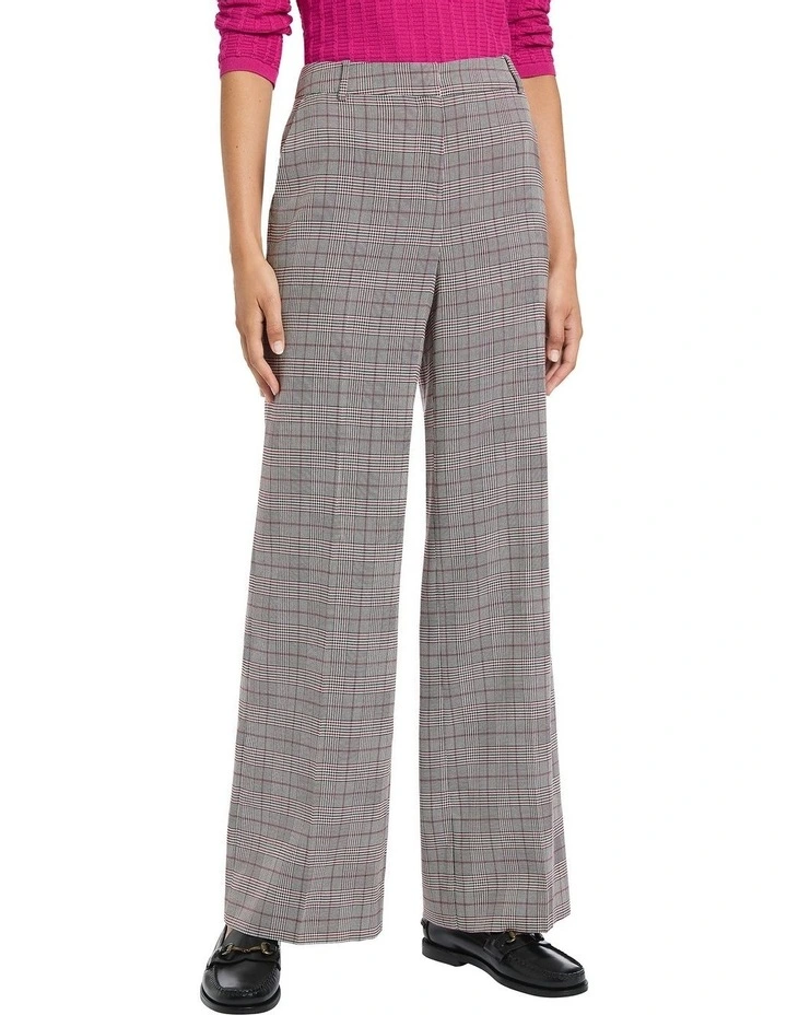 Mercier Straight Leg Pant in Grey Multi