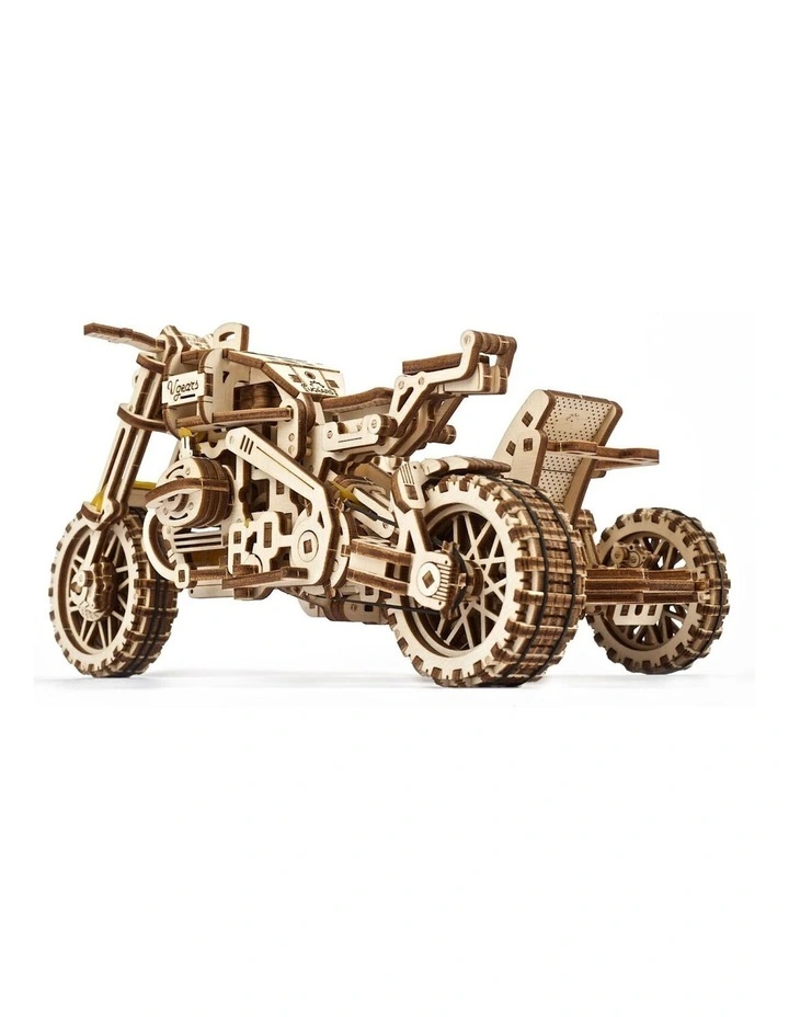 Scrambler UGR-10 With Sidecar 380 Piece Wooden 3D Puzzle