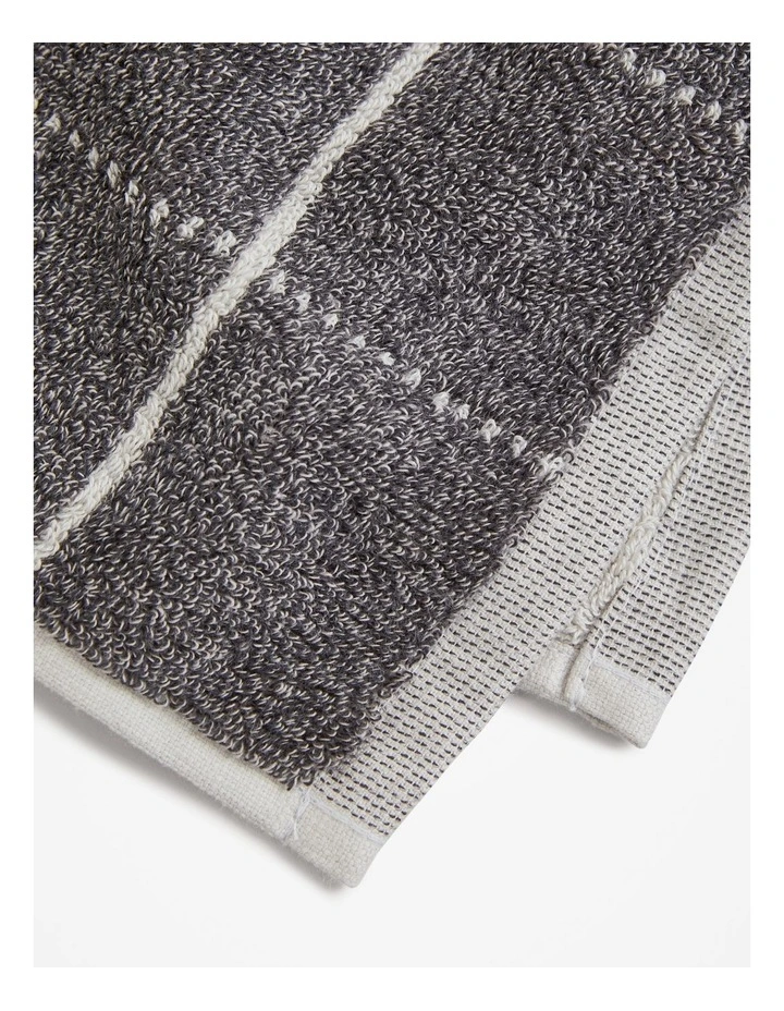 Kiko Australian Cotton Face Washer in Charcoal Marle