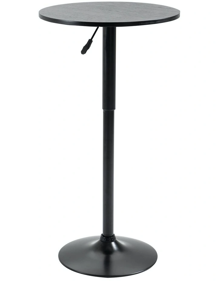 Modern Round Bar Table in Black