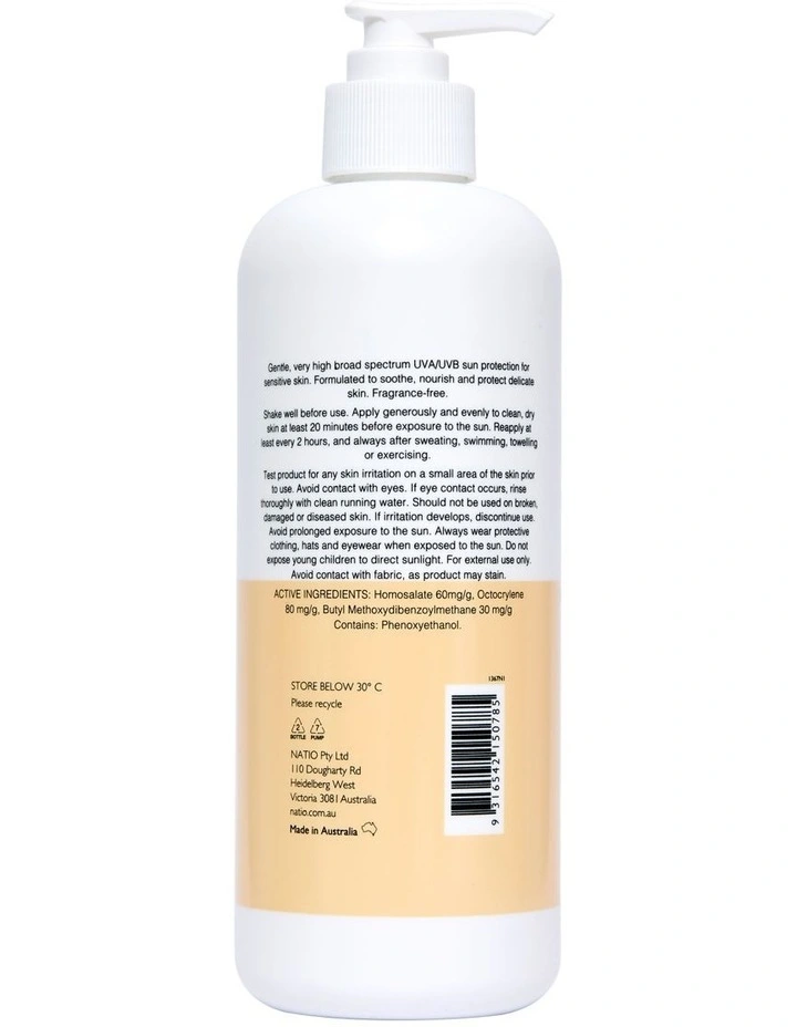 Sensitive Skin Sunscreen SPF 50+ 500ml