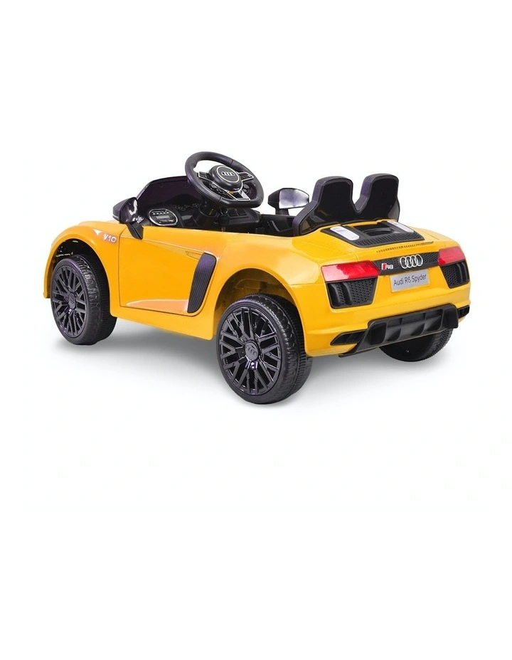 R8 Spyder Audi Electric Ride On in Yellow