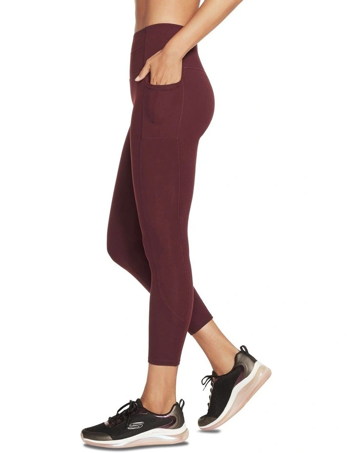 Gowalk 7/8 High Wasted Legging in Wine Tasting