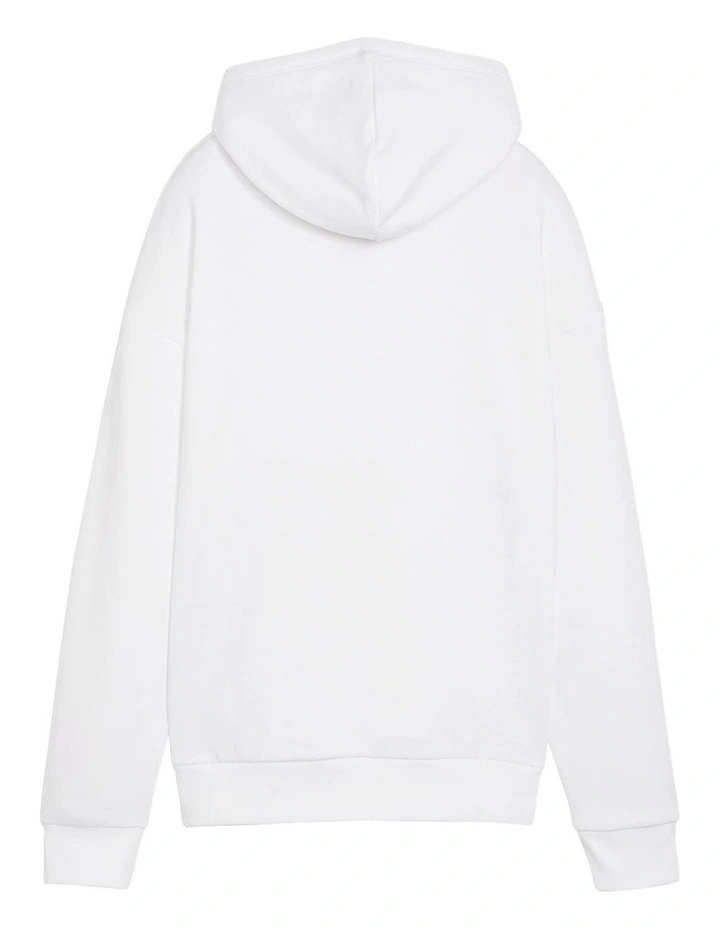 Ess + Script Hoodie in White