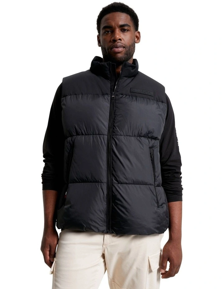 Big & Tall New York Gilet in Black