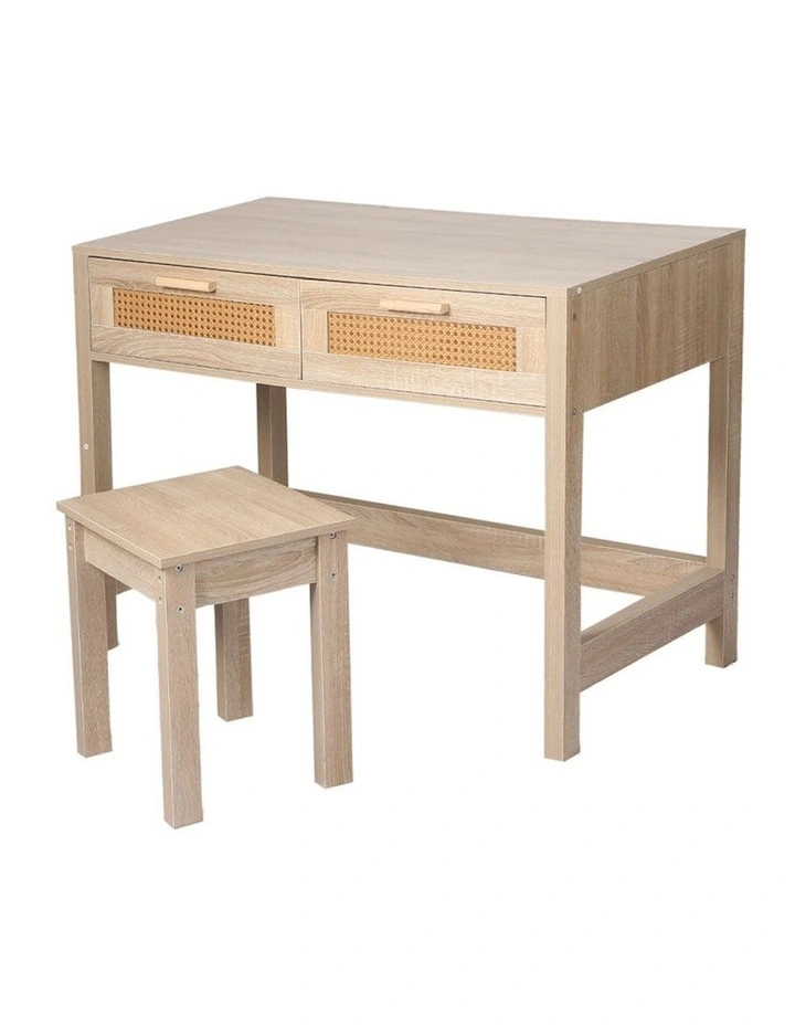 Laptop Rattan Table Set in Natural