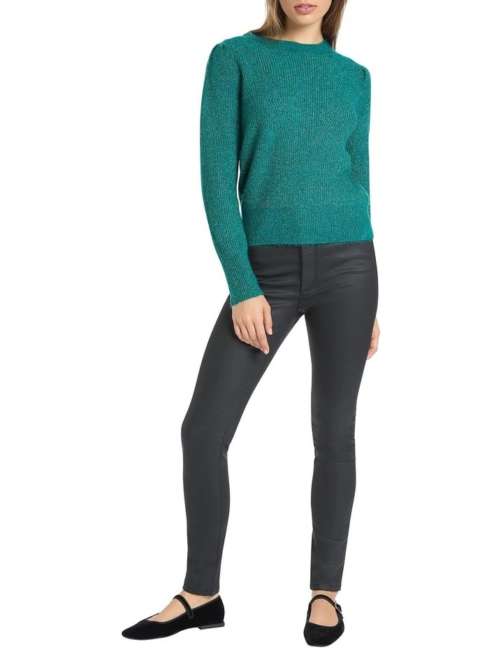 Ingrid Sparkle Knit in Emerald