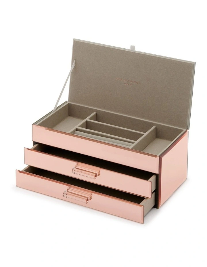 Gabriella Rose Gold Large Jewellery Box