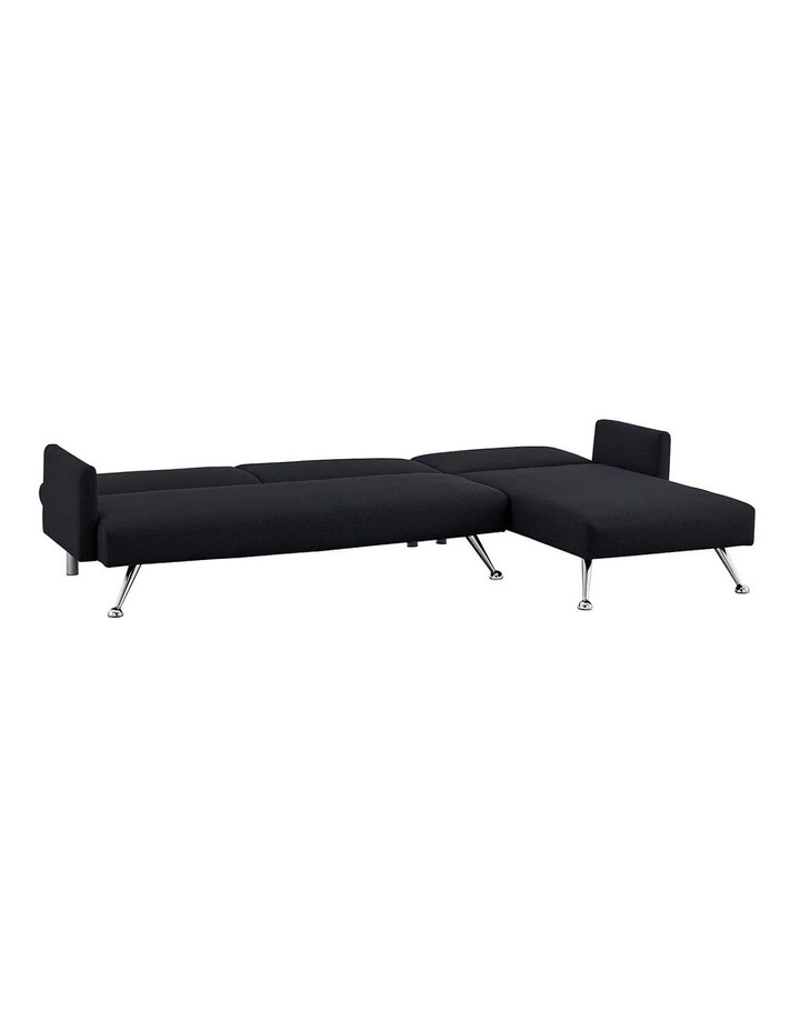 Mia 3-Seater Sofa Bed in Black
