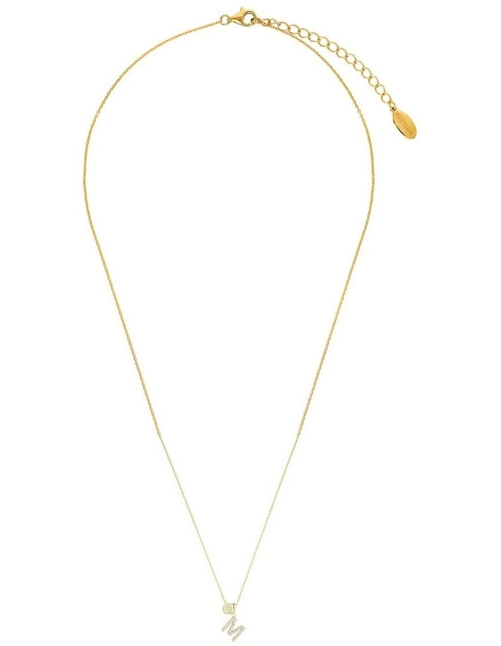 Georgini Luxury Letters 'M' Initial Pendant in Gold