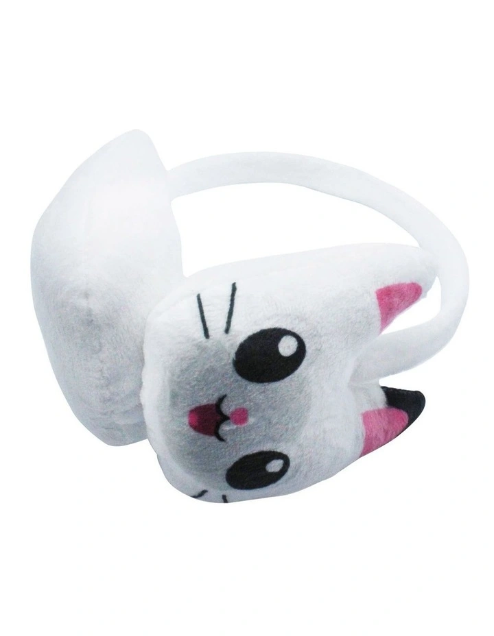 Panda Fur Earmuffs in White