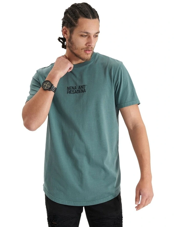Blockade Dual Curved Tee in Green