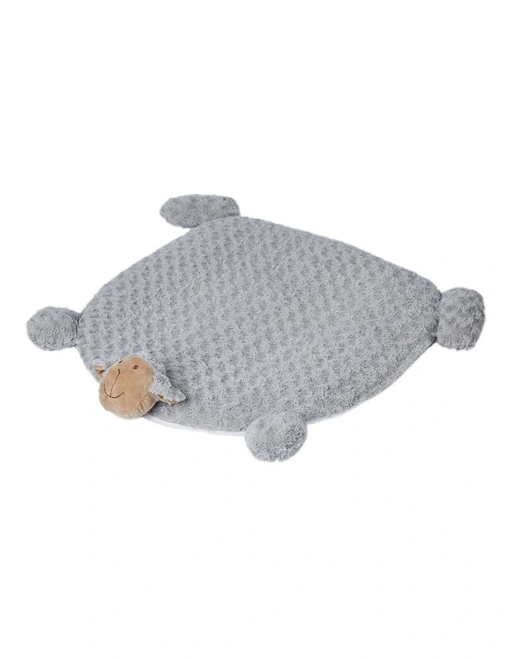 Cushion Puppy Kennel Mat Pet Calming Bed with Squeaky Toys in Grey