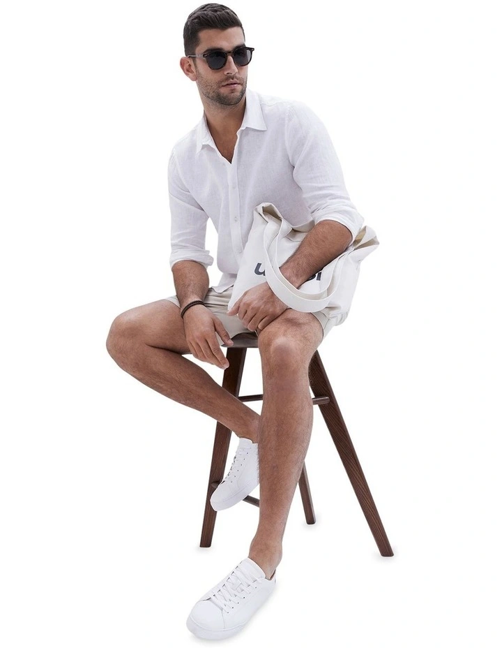 Linen Regular Fit Shirt in White
