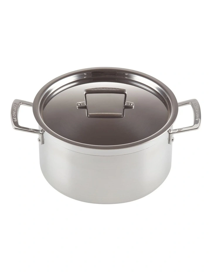 Classic 3 PLY Stainless Steel Deep Casserole 24cm