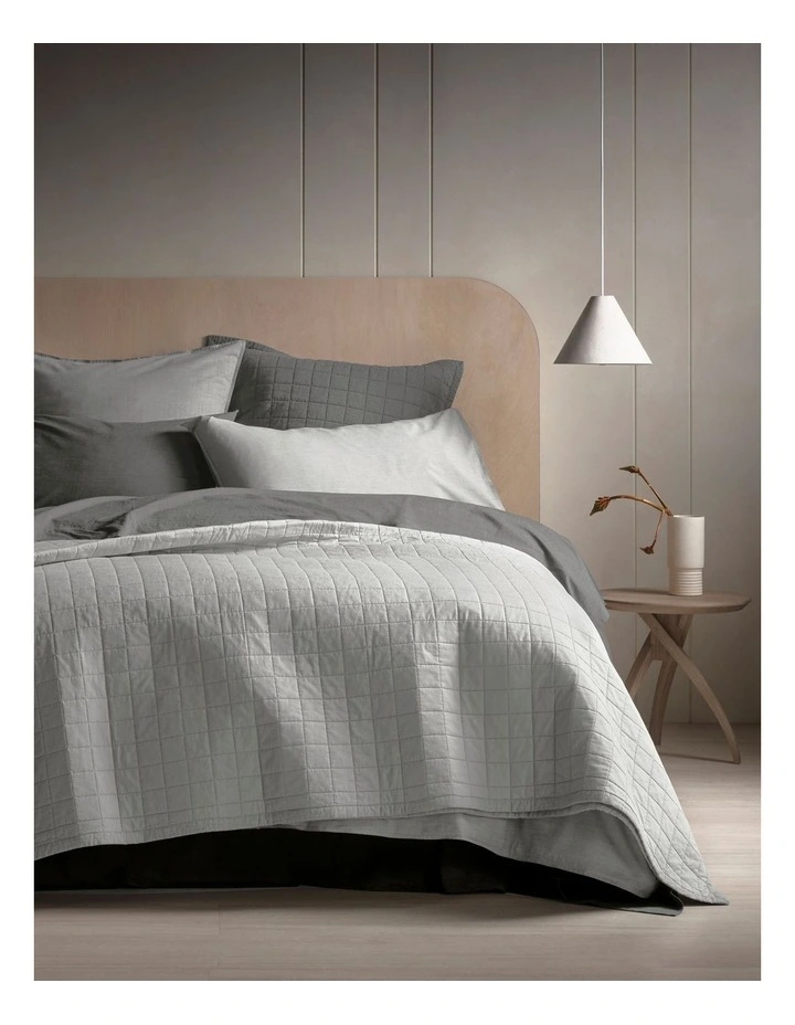 Reilly Bedcover in Soft Grey