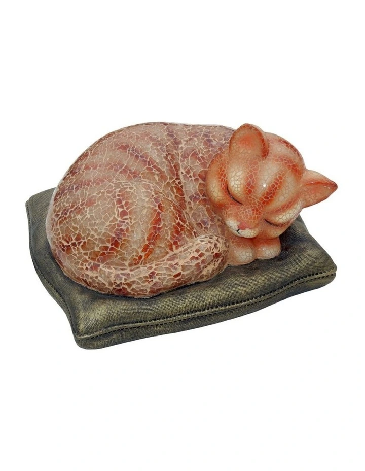 Sleeping Cat Lamp Orange