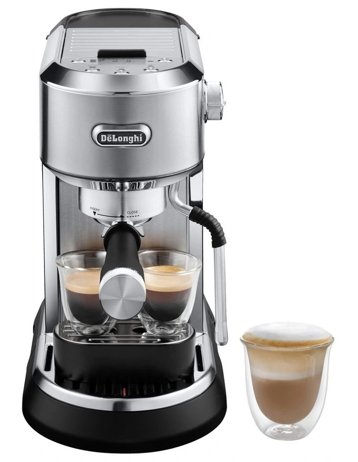 Dedica Maestro Manual Pump Machine in Silver EC900M