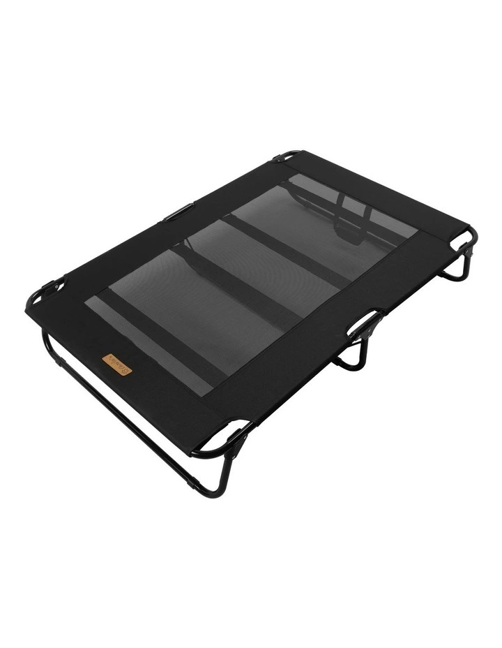 Adventure Foldable Travel Trampoline Dog Bed in Black