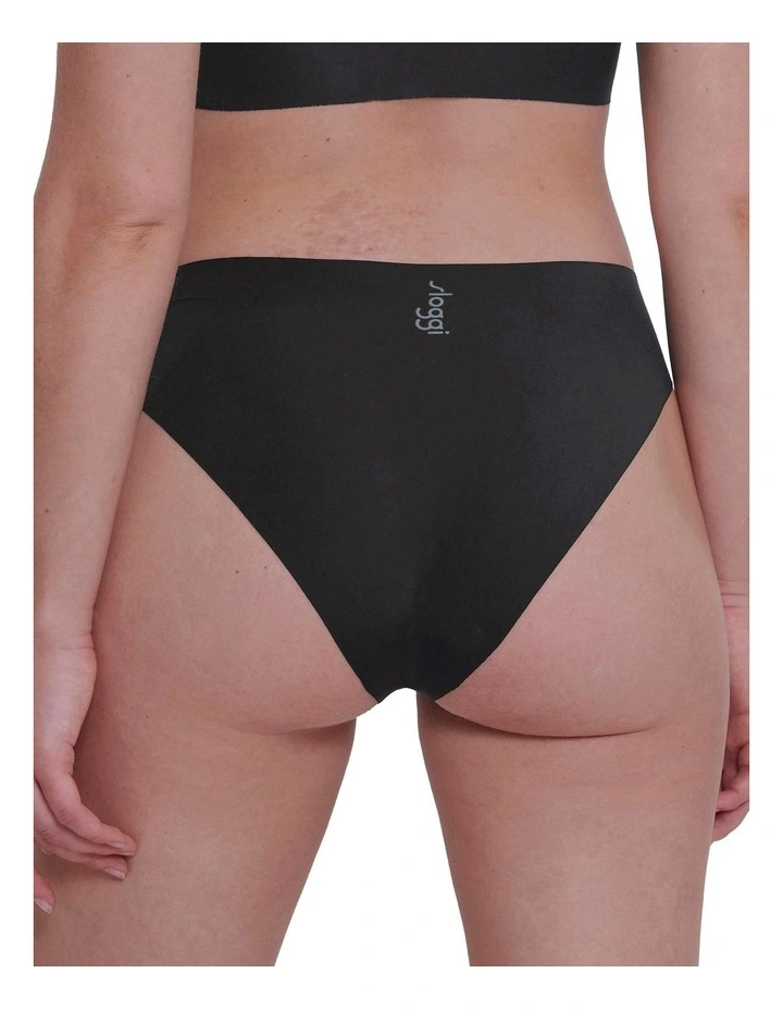 Zero Feel 2.0 High Leg Brief in Black