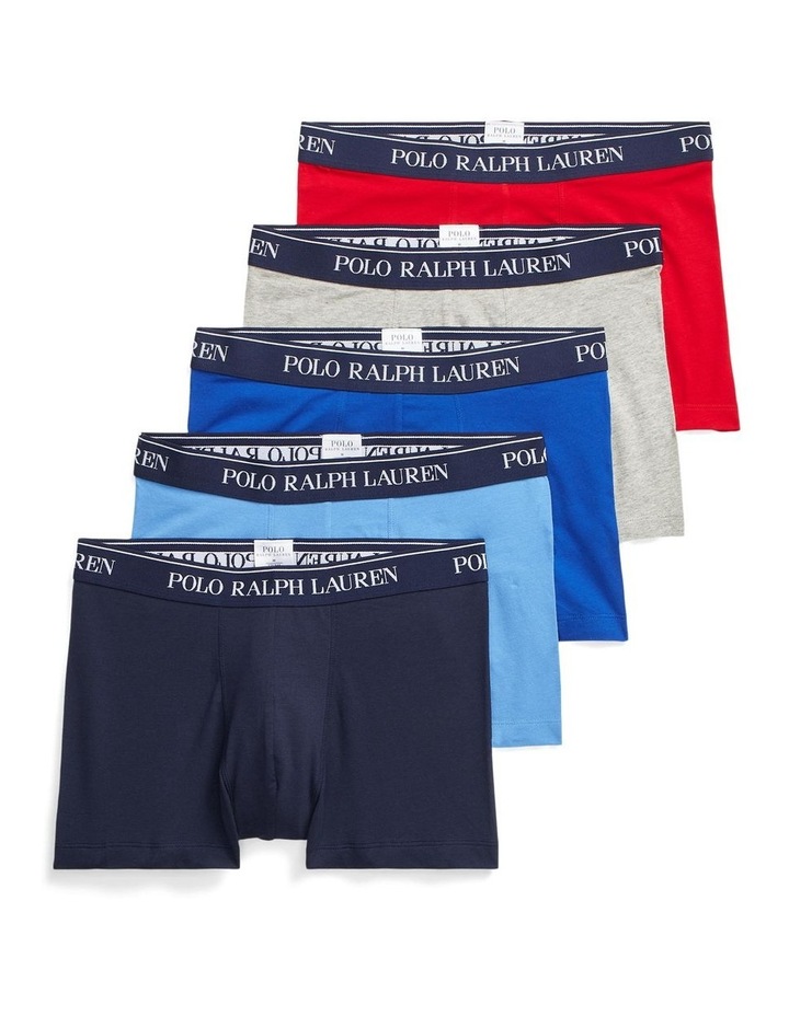 5 Pack Plain Trunks in Multi