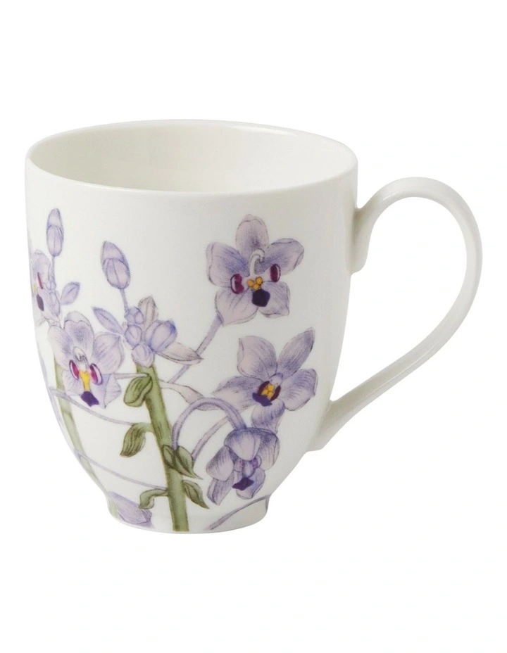 Royal Botanic Gardens Australian Orchids Mug 350ml in Lilac
