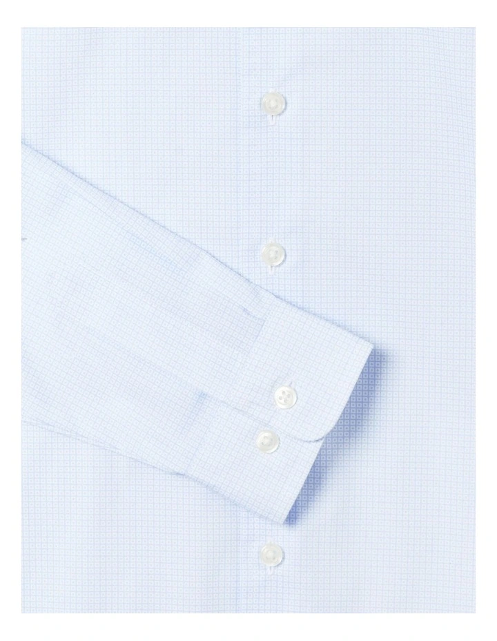 Printed Fit Shirt in Sky Blue