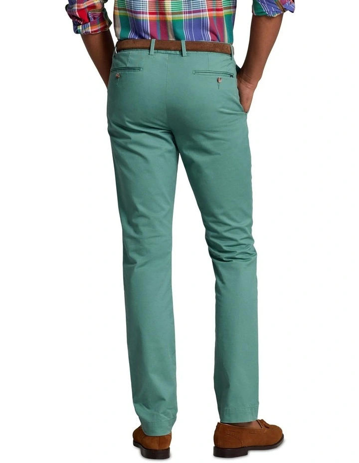 Stretch Slim Fit Chino Pant in Green