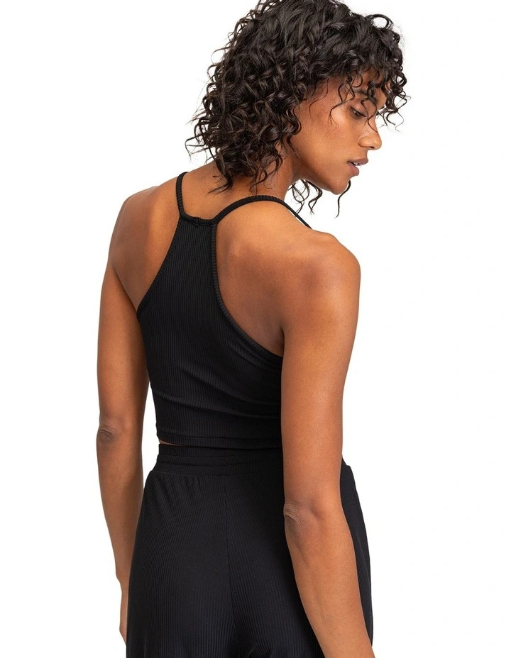 Rise and Vibe Sports Vest Top in Anthracite