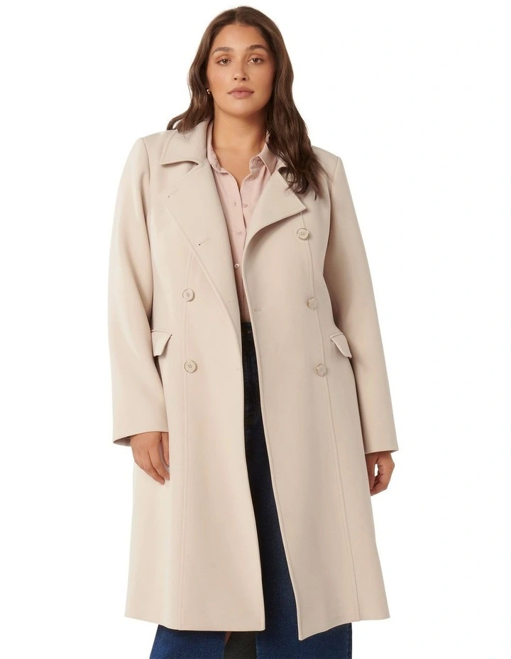 Cindy Classic Trench Coat in Camel