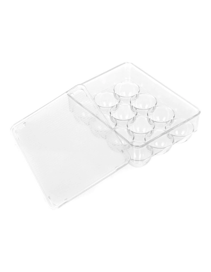 Crystal 12 Eggs Plastic Storage Rack Container/Holder Fridge Case