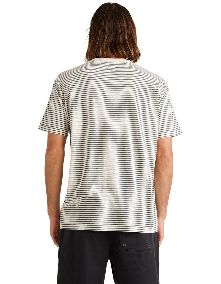 Corp Stripe T-shirt in Natural