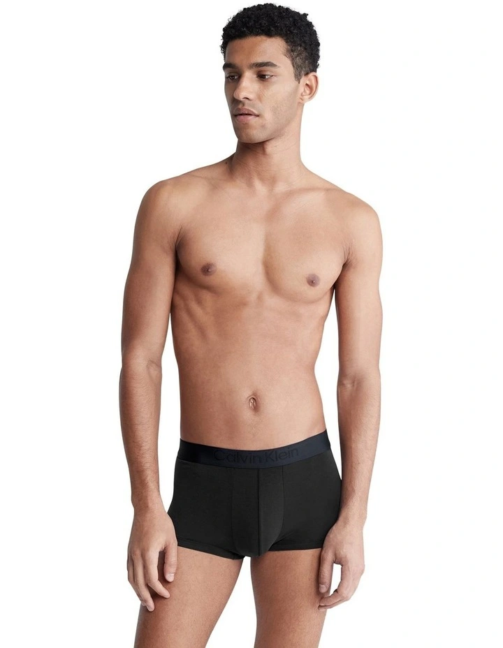 Low Rise Trunks 3 Pack in Black