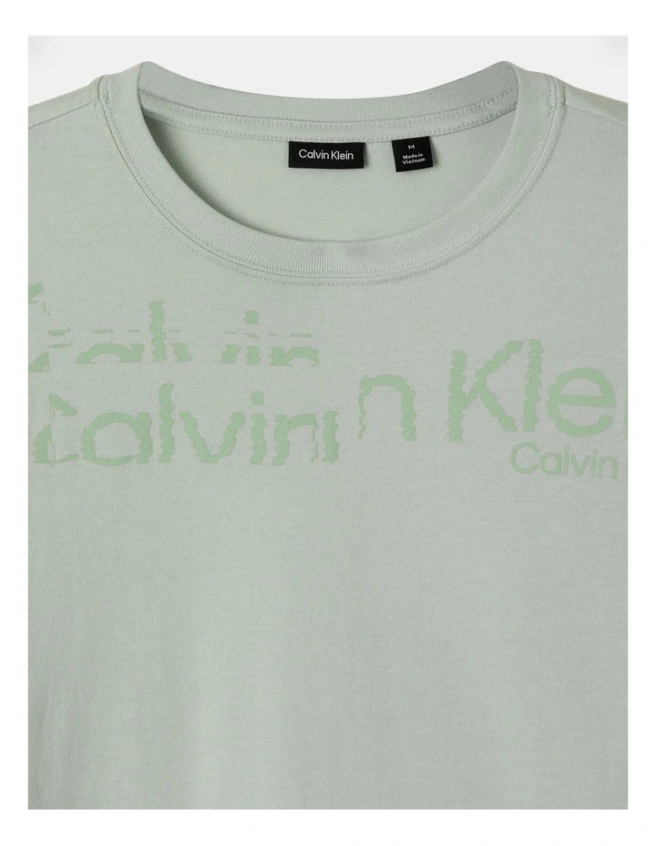 Short Sleeve Graphic Tee in Sky Grey