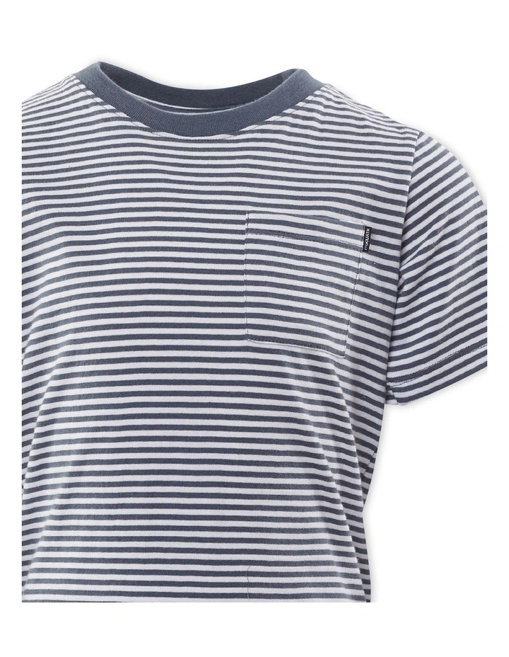 Pocket Stripe Tee (8-16 Years) in Blue