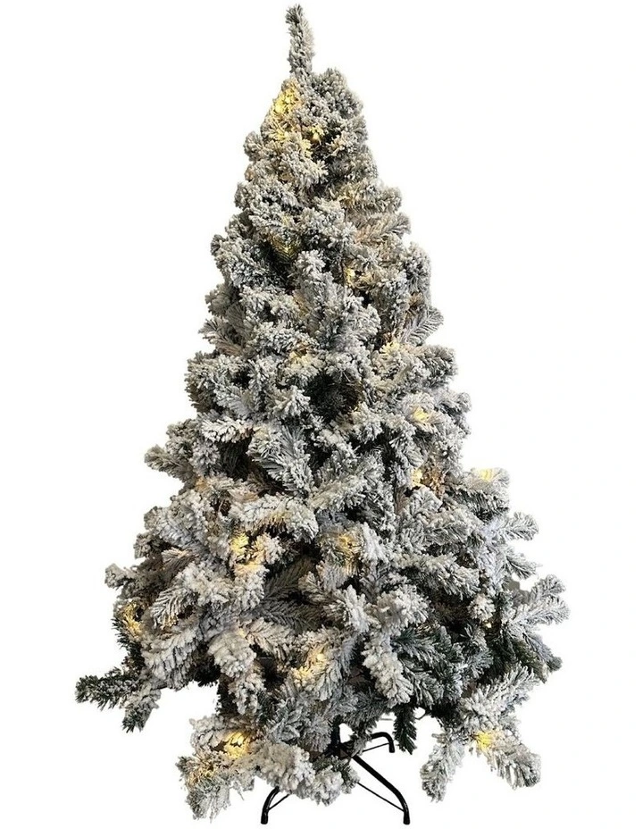 Christmas Tree with 250 LED Lights 1.8m in Snowy
