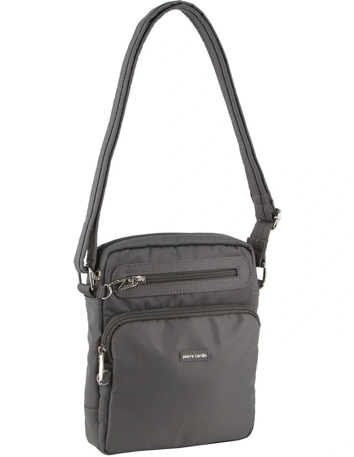 Anti-Theft Cross Body Bag in Grey