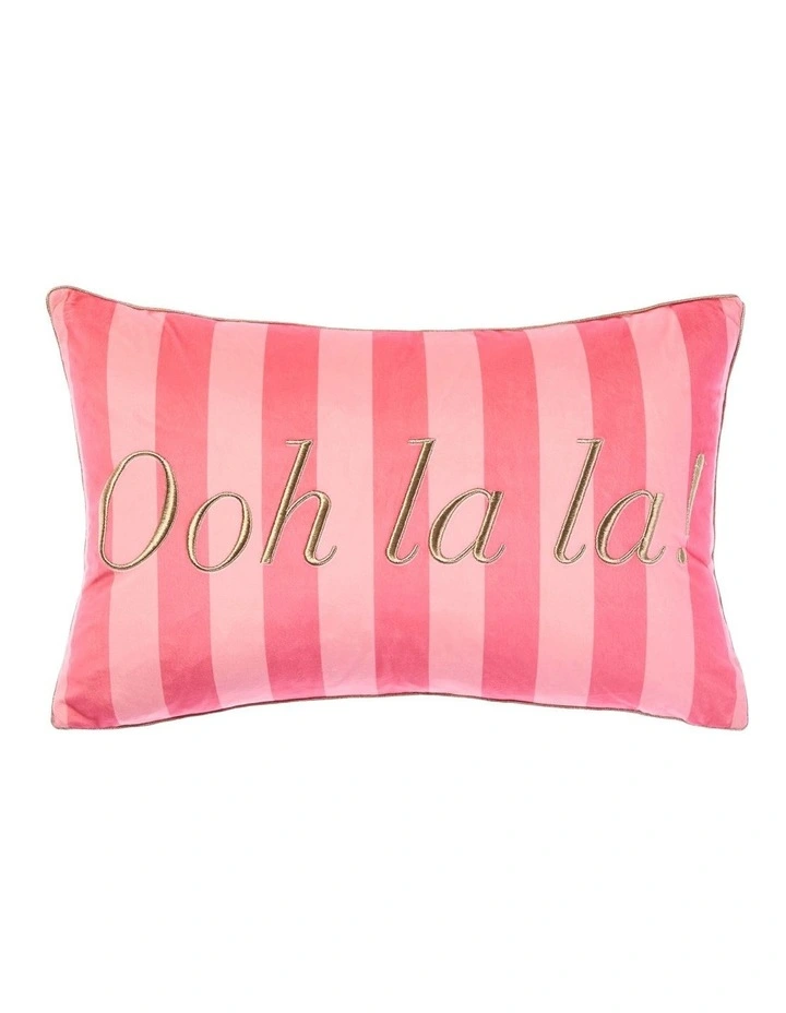 Ooh La La Cushion 35x55cm in Bubblegum Pink