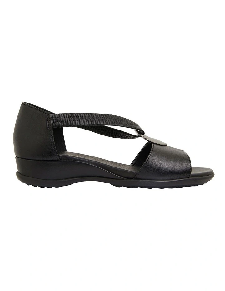 Caroline Black Glove Sandals