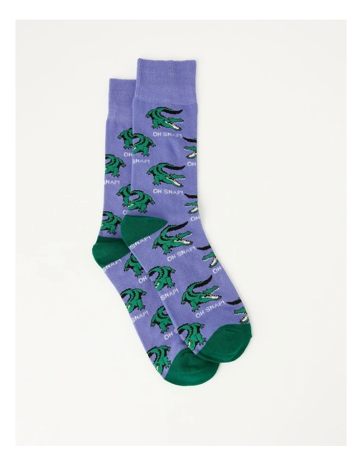 Oh Snap Socks in Purple