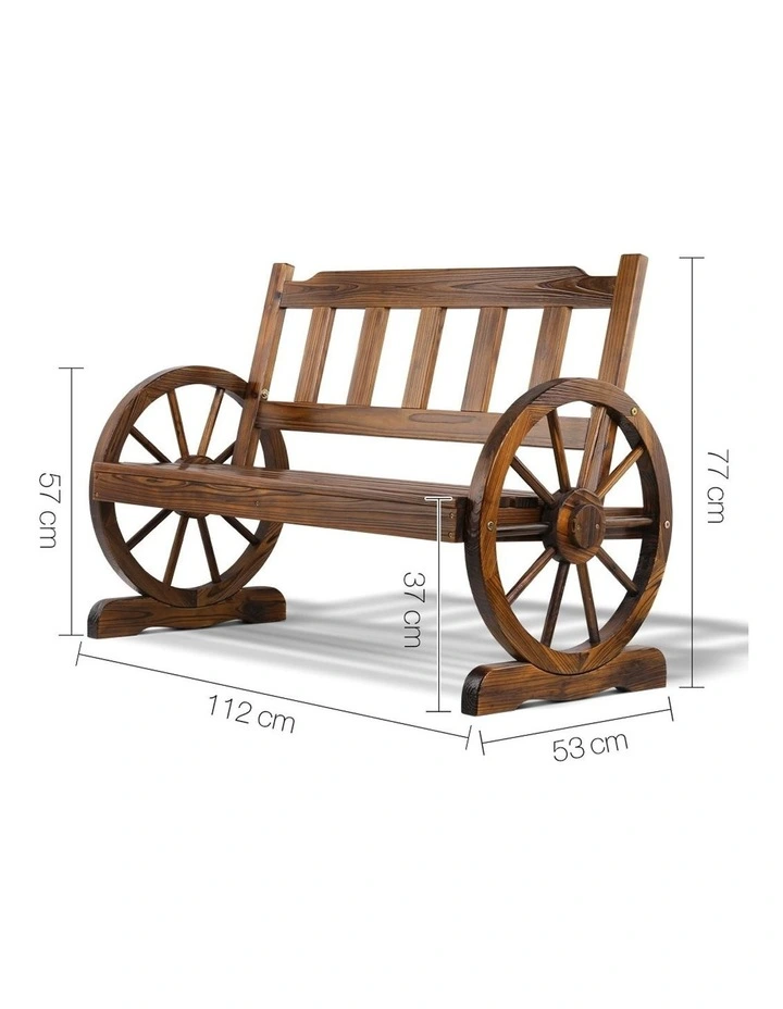 Wagon Wheel Bench