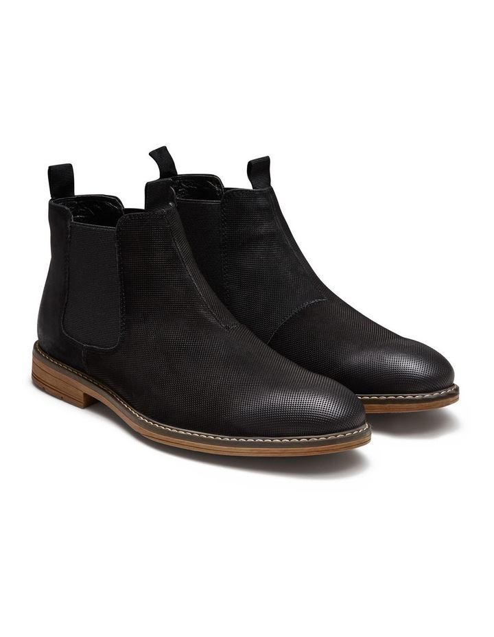 Miller Nubuck Chelsea Boots in Black