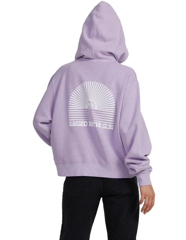 First Day Oversized Pullover Hoodie in Crocus Petal
