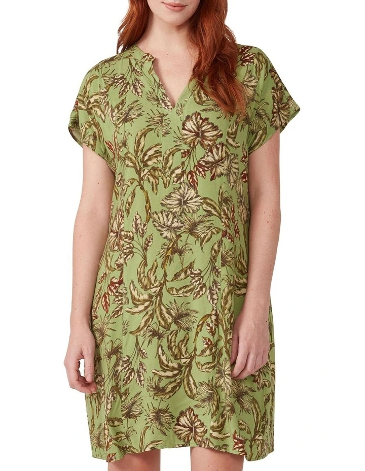 Palm Willow Dress in Green