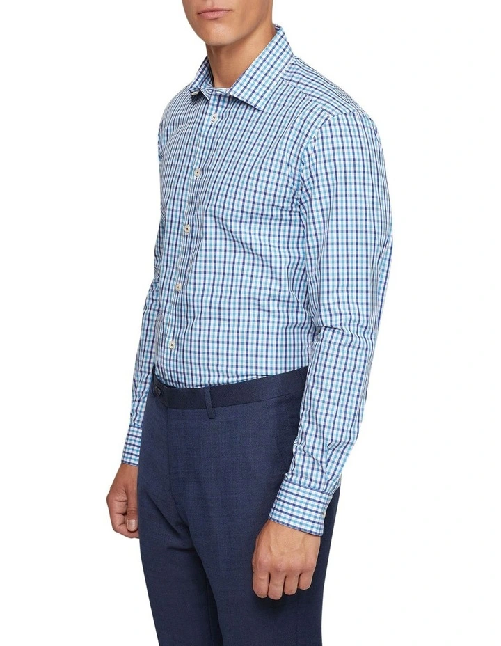 Beckton Check Shirt in Blue