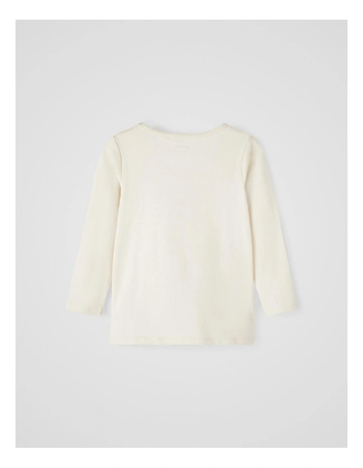 Olympia Long Sleeve Printed Top in Jet Stream