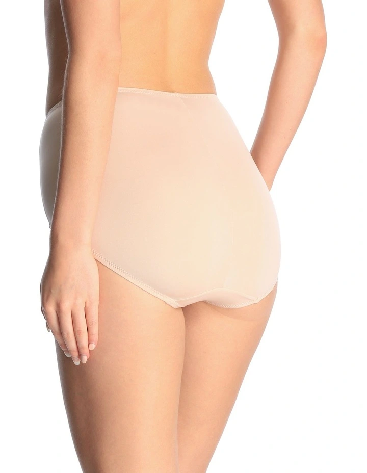 No Ride Up Micro Full Brief Beige