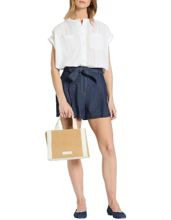 Sena Textured Top in White